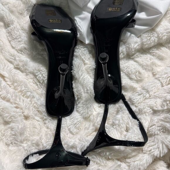 Jimmy Choo Ixia 95 Patent Sandal, Black - Picture 12 of 12